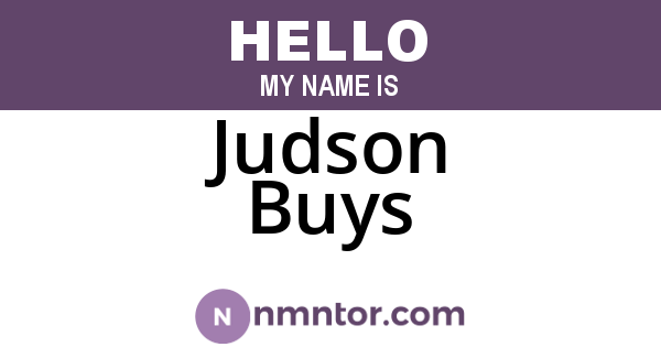 Judson Buys