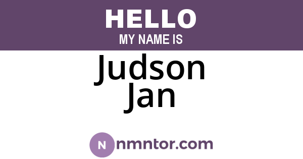 Judson Jan