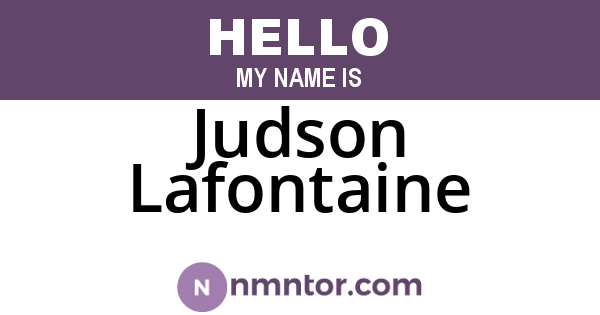 Judson Lafontaine
