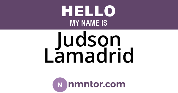 Judson Lamadrid