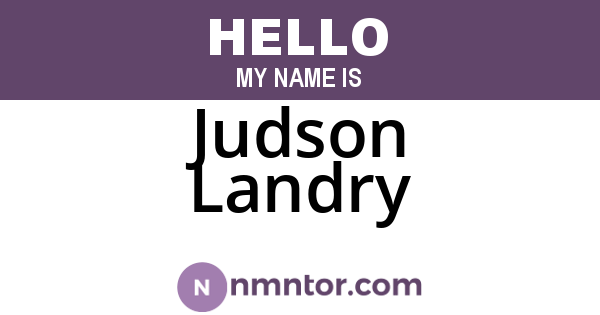 Judson Landry