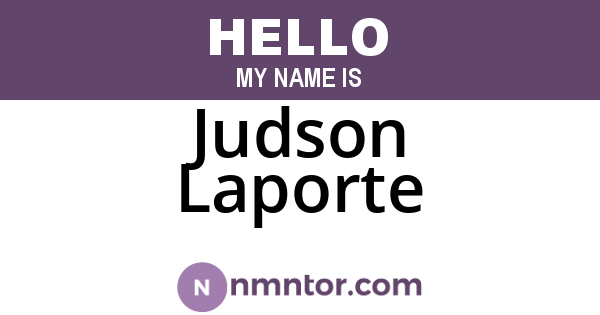 Judson Laporte