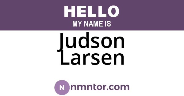Judson Larsen