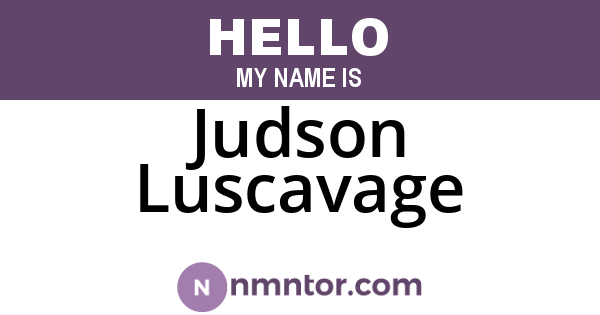 Judson Luscavage