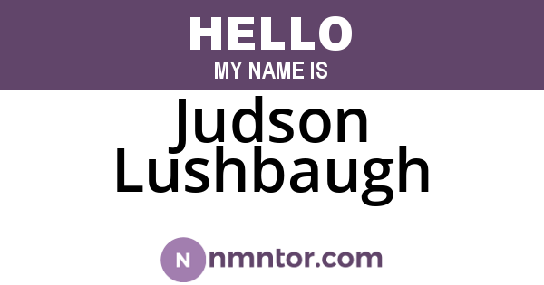 Judson Lushbaugh