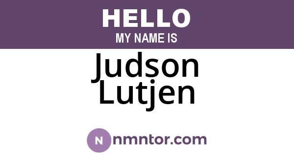 Judson Lutjen