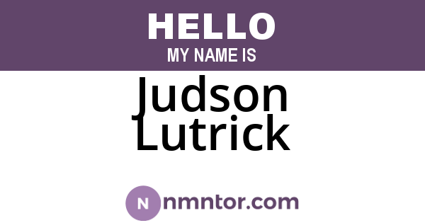 Judson Lutrick