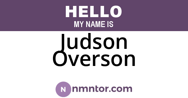 Judson Overson