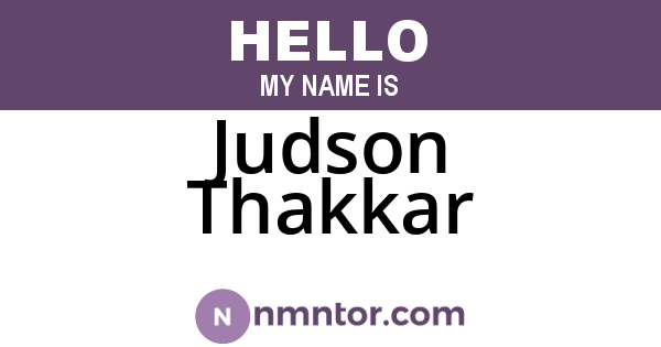 Judson Thakkar
