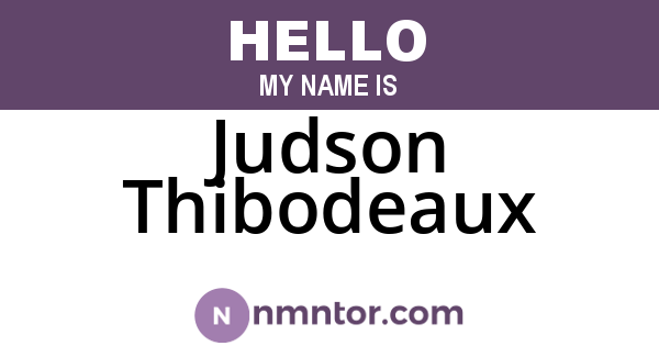 Judson Thibodeaux