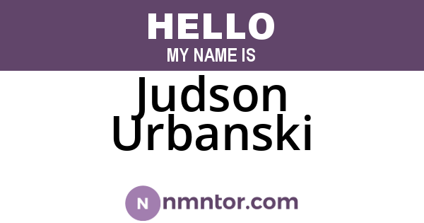 Judson Urbanski