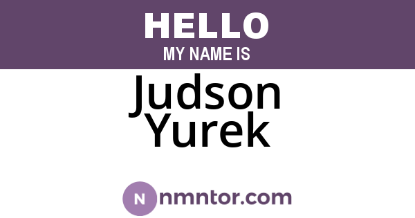 Judson Yurek