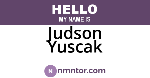 Judson Yuscak