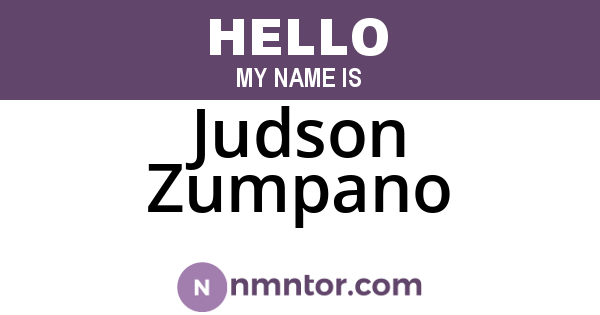 Judson Zumpano