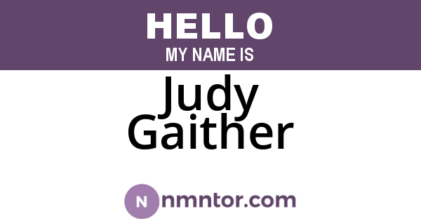 Judy Gaither