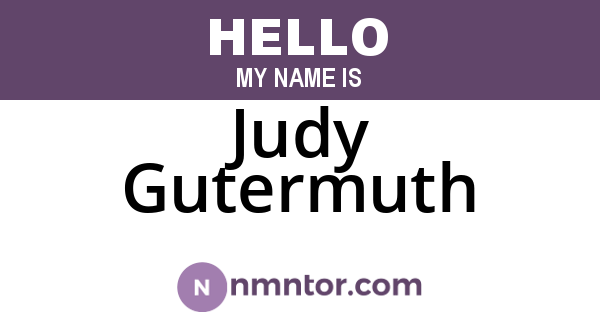 Judy Gutermuth