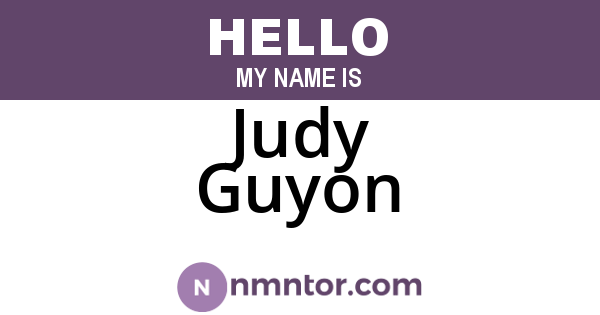 Judy Guyon