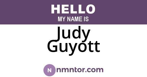 Judy Guyott