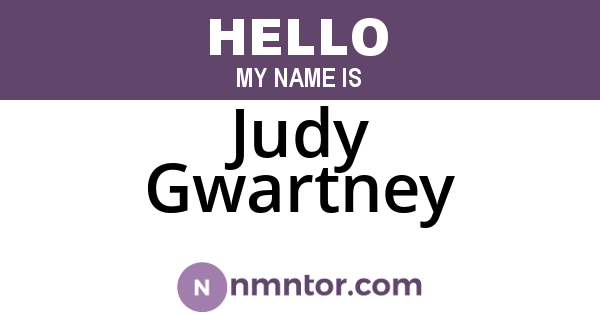 Judy Gwartney