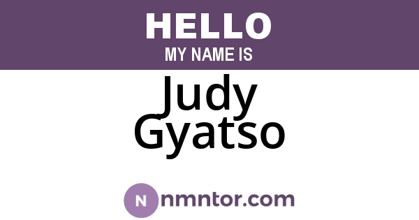 Judy Gyatso