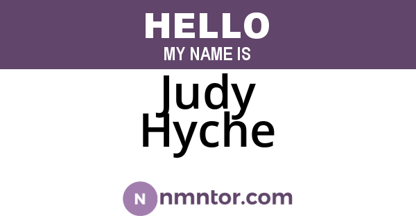 Judy Hyche