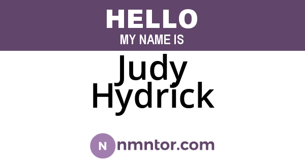 Judy Hydrick