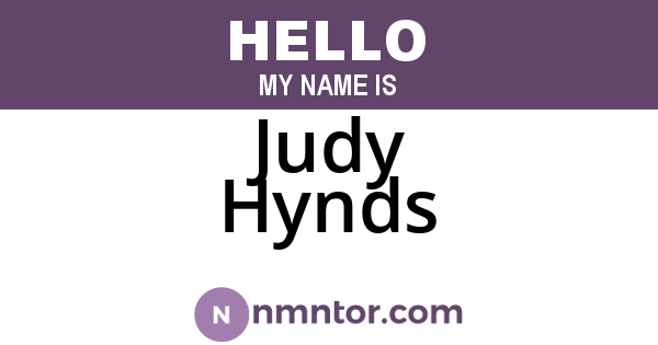 Judy Hynds