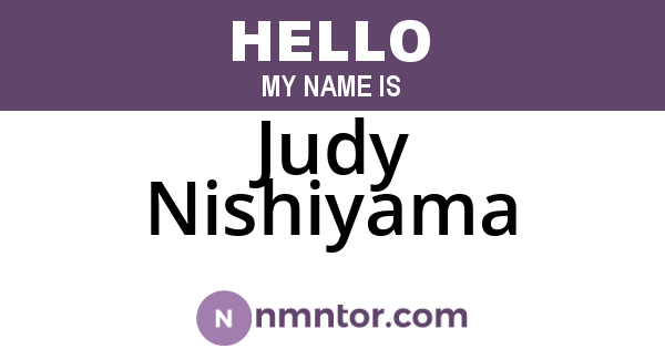 Judy Nishiyama