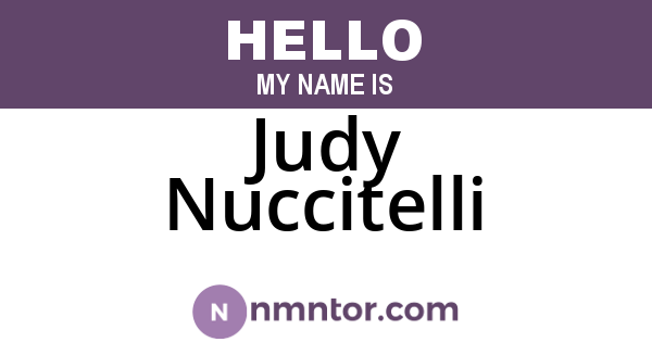Judy Nuccitelli