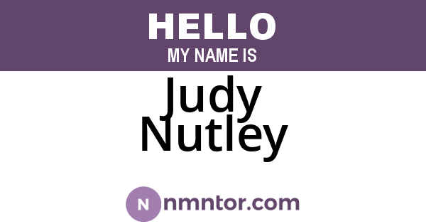 Judy Nutley
