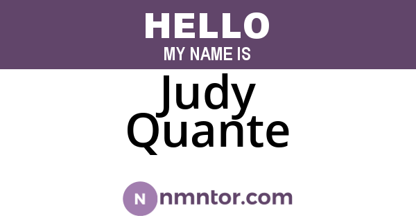 Judy Quante