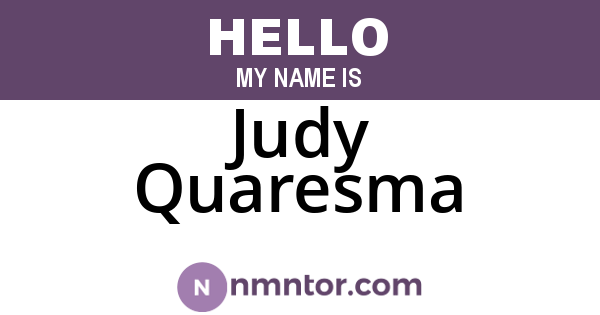 Judy Quaresma