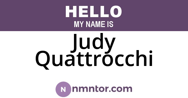 Judy Quattrocchi