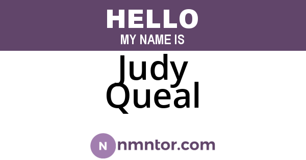 Judy Queal