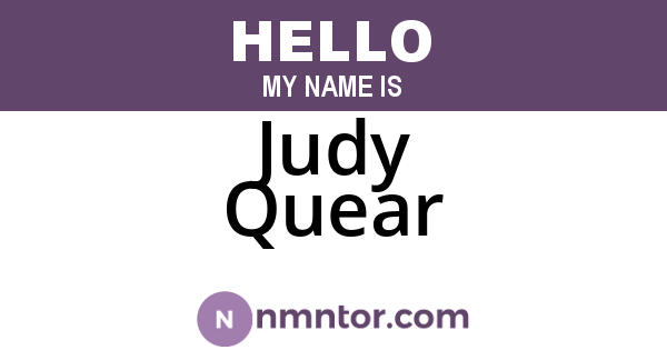 Judy Quear