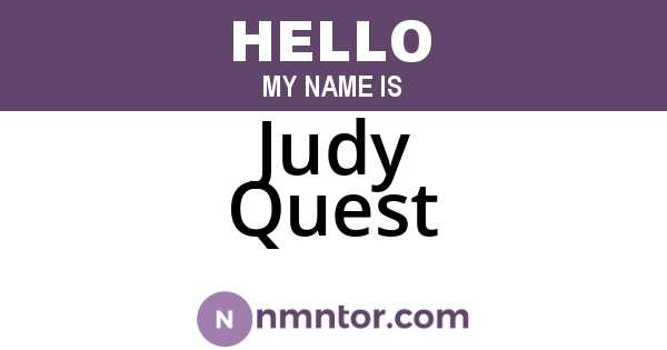 Judy Quest