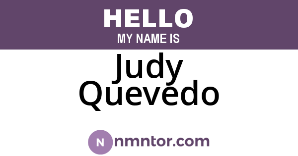 Judy Quevedo