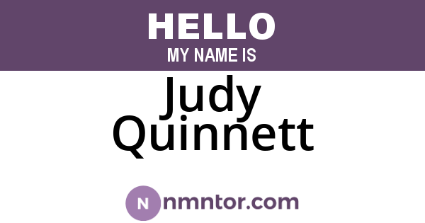 Judy Quinnett