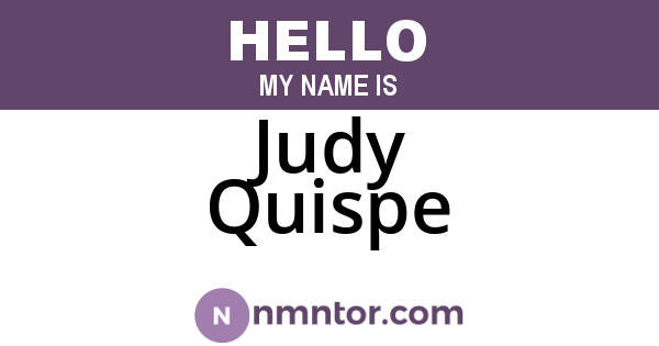 Judy Quispe