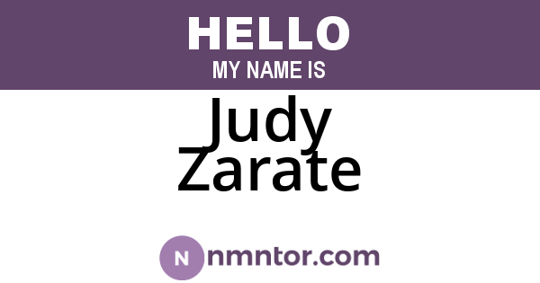 Judy Zarate