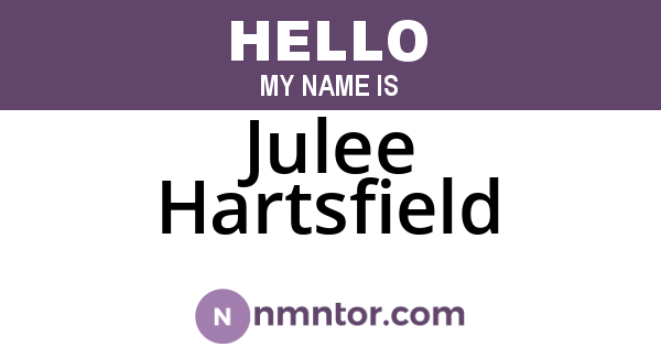 Julee Hartsfield