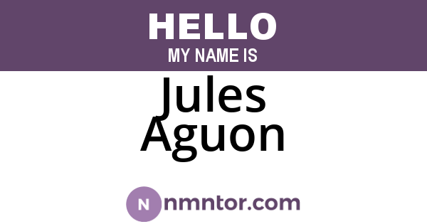 Jules Aguon