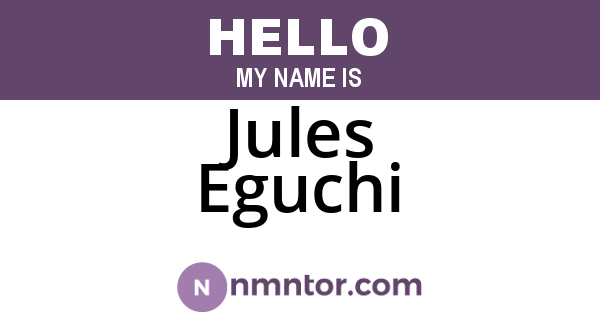 Jules Eguchi