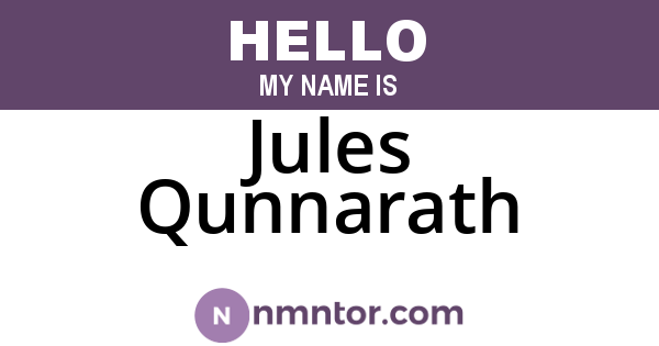Jules Qunnarath