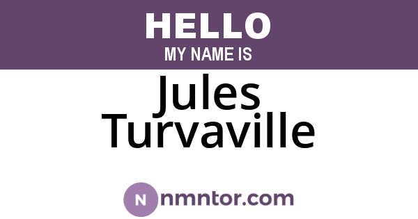 Jules Turvaville