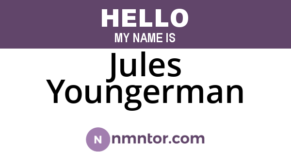 Jules Youngerman