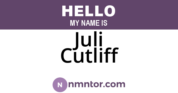 Juli Cutliff
