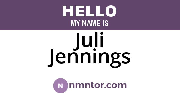 Juli Jennings