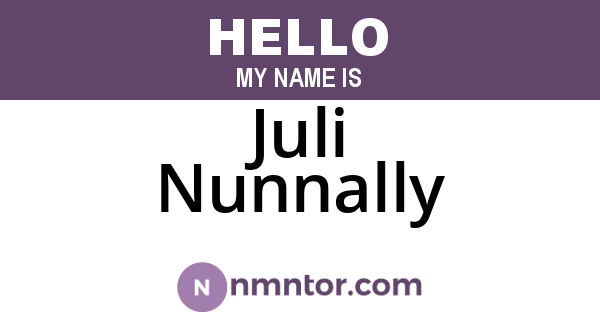 Juli Nunnally