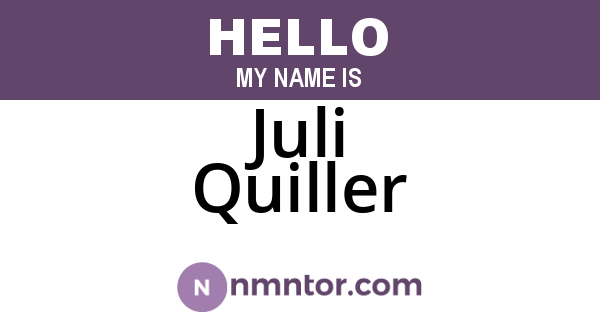 Juli Quiller